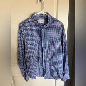 RVYC “No Boat, No Problem” Plaid Button-Up men’s large